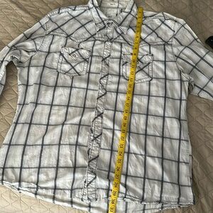 BKE athletic fit pearl snap shirt